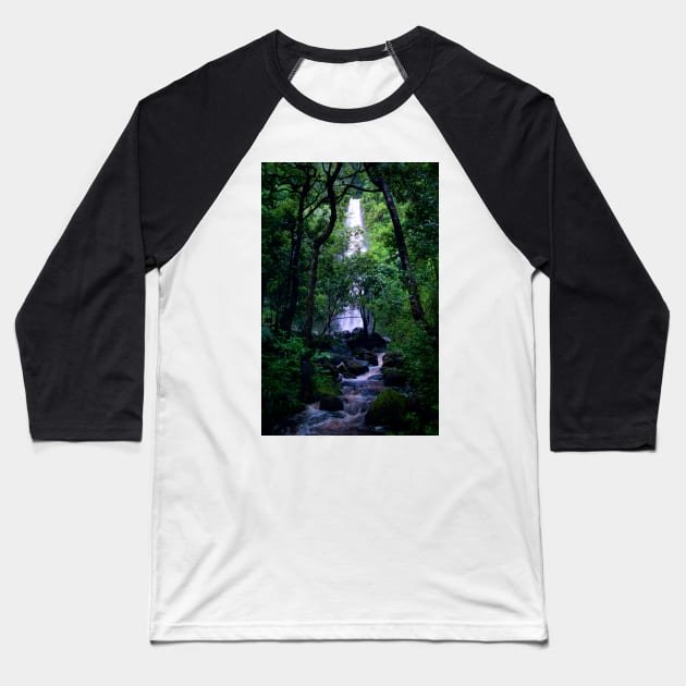 Tropical Downpour Baseball T-Shirt by Sky Studio Hawaii